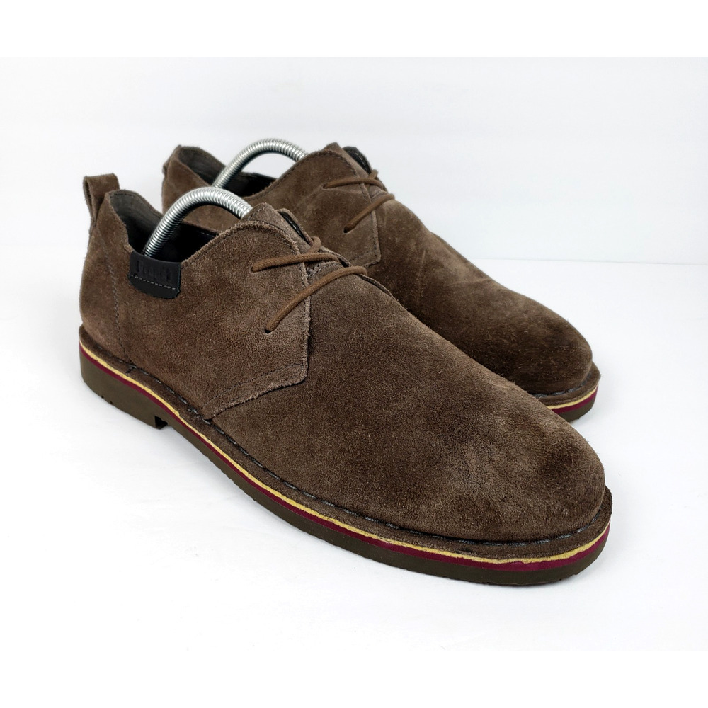 Propet Finn Mens Size 10 3E Wide Brown Suede Formal Dress Oxford Shoes MCX022S